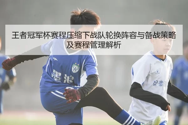 王者冠军杯赛程压缩下战队轮换阵容与备战策略及赛程管理解析